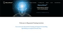 Desktop Screenshot of megamindtraining.com